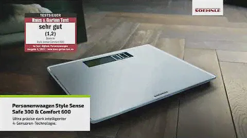 Soehnle Personenwaage Style Sense Safe 300 & Comfort 600 - Spot 2022